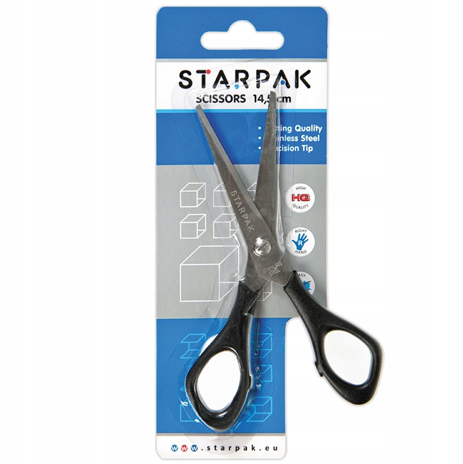 BTS Serie - Metalen Schaar - 14,5 cm - Ergonomische Handgreep - Roestvrij Staal
