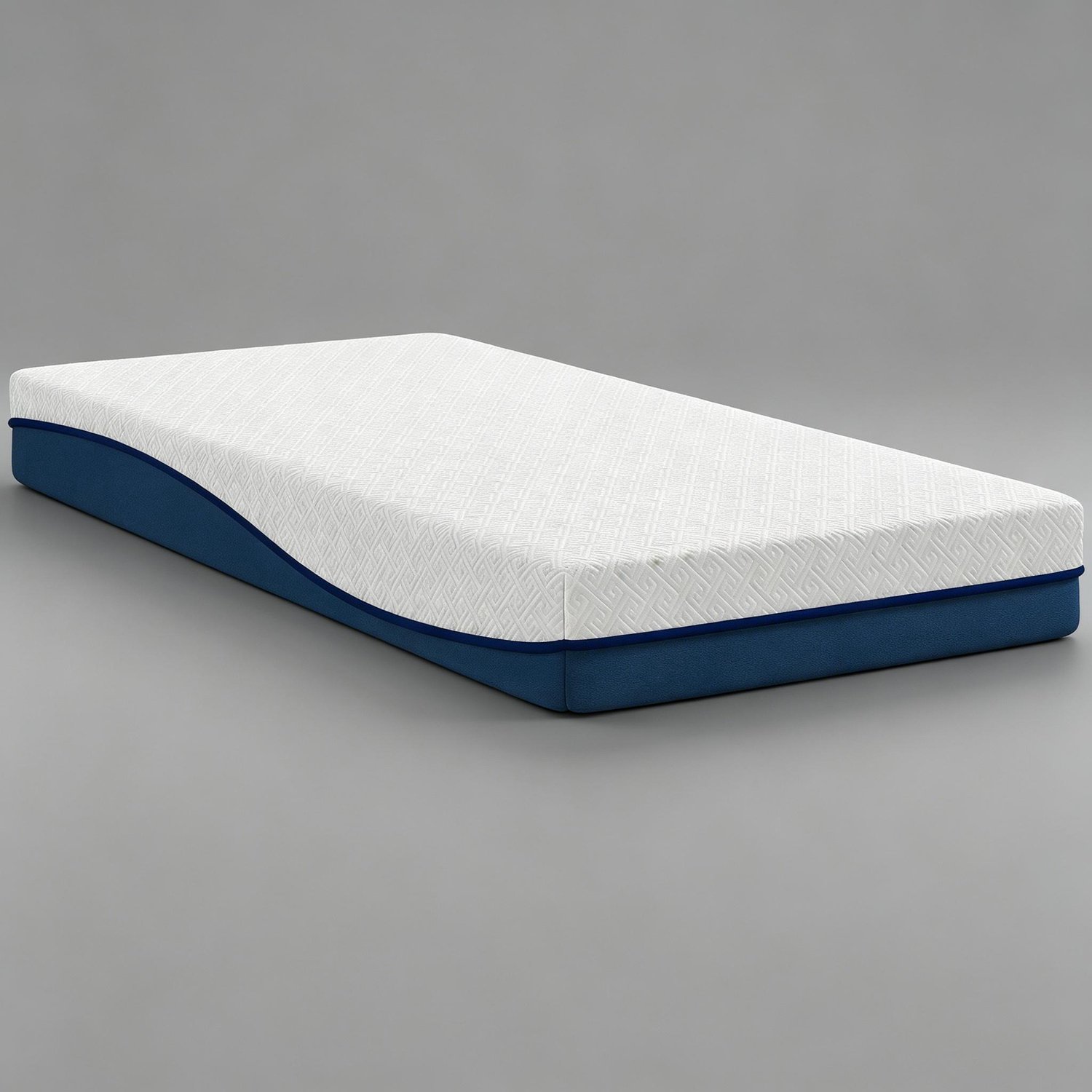 CHICFURN Traagschuimmatras 90 x 190 cm - Gemiddeld comfort - Afneembare hoes