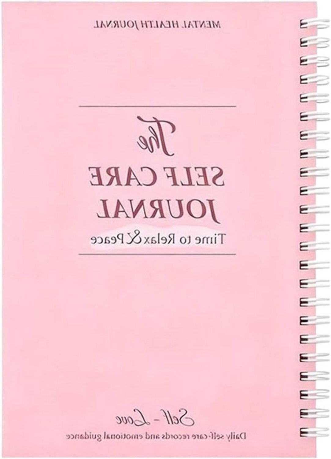 Wellnessjournal - Gids voor welzijn - Persoonlijke ontwikkeling - Reflectie met structuur - 21 x 4.8 cm - Roze
