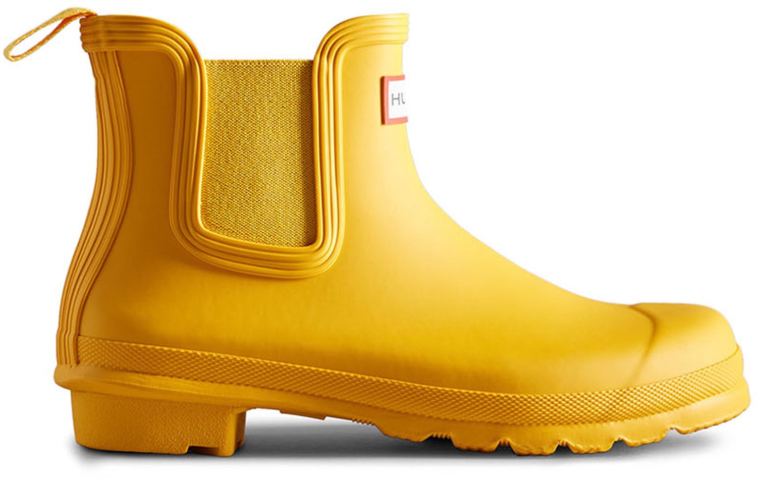 Original Dames Chelsea boots Rubber Geel Waterdicht