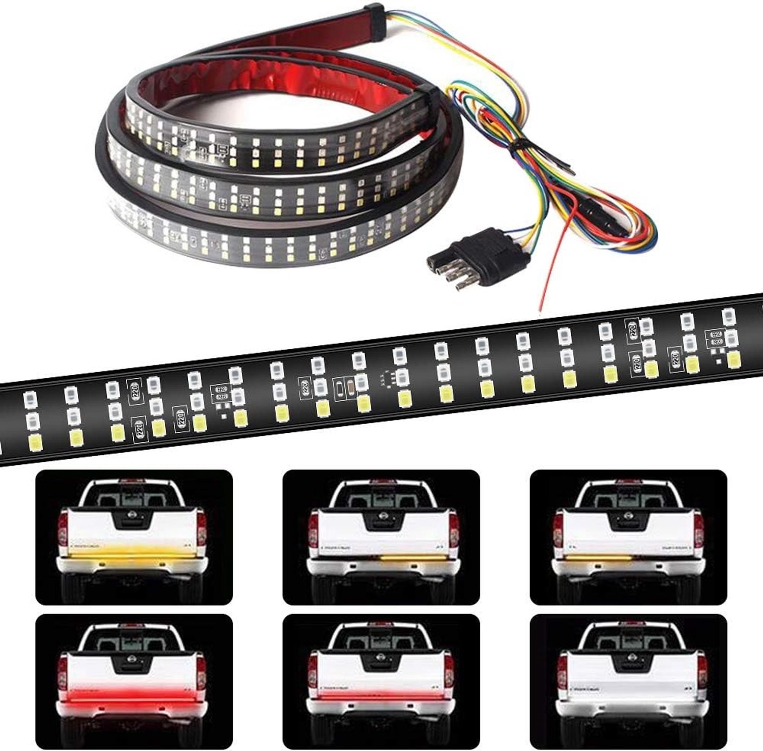 Led-achterlichtbalk - Rood - 60 inch - Waterdicht met 432 LEDs - Voor Auto en Vrachtwagen