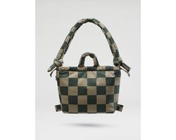 Ölend Ona Soft Bag Check Sage + Forest green