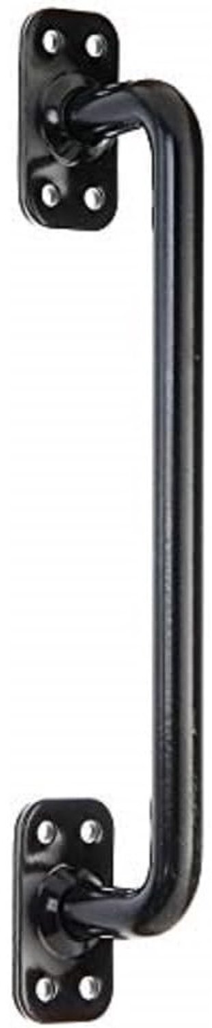 Poortgreep - Zwart - 275 x 32 mm - Staal met Zwarte Poedercoating - Voor Houten Poorten