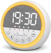 QuikNova® Slaaptrainer Peuter en Kind - Kinderwekker met Stoplicht - Slaapwekker - Nachtlampje - Witte Ruis