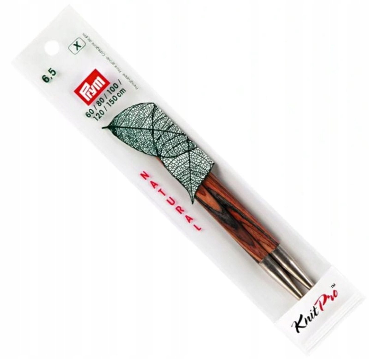 Prym Breinaalden Natuurlijk Hout 6.5mm, 2 Stuks