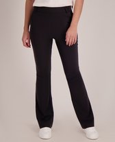 Je m'appelle Travelstof Dames Broek Flared fit Met stretch - Zwart - Maat XL