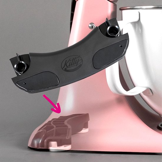 schuifvoet “Mover” te combineren met de 4.3 & 4.8 liter keukenmachines voor het eenvoudig verplaatsen en verschuiven van de mixer. Vrijwel onzichtbaar onder de machine — afbeelding 2