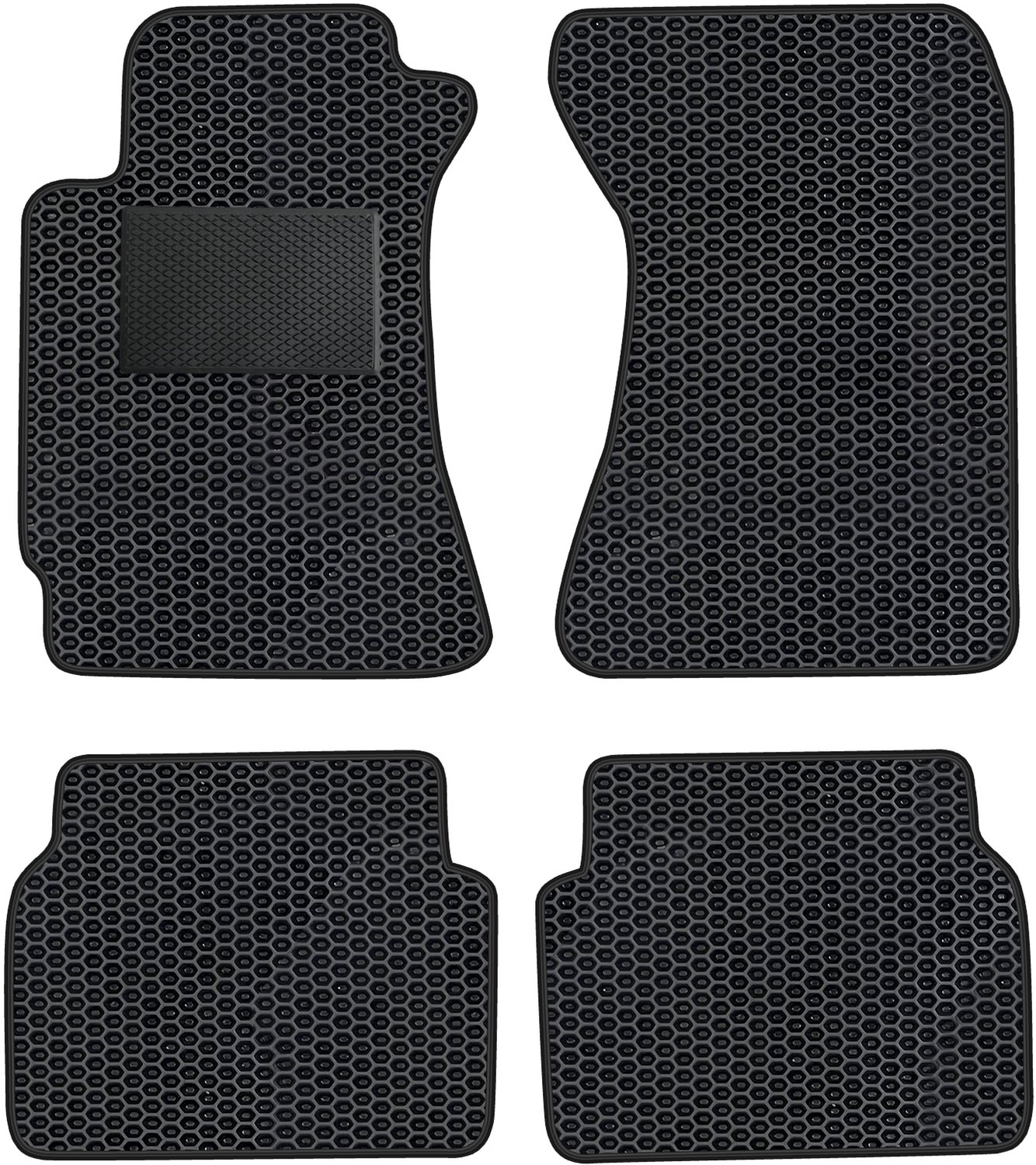 SB002_EVA_POD - Compleet auto matten set - EVA - Speciaal voor Subaru Forester 2002-2007 - Met extra versteviging