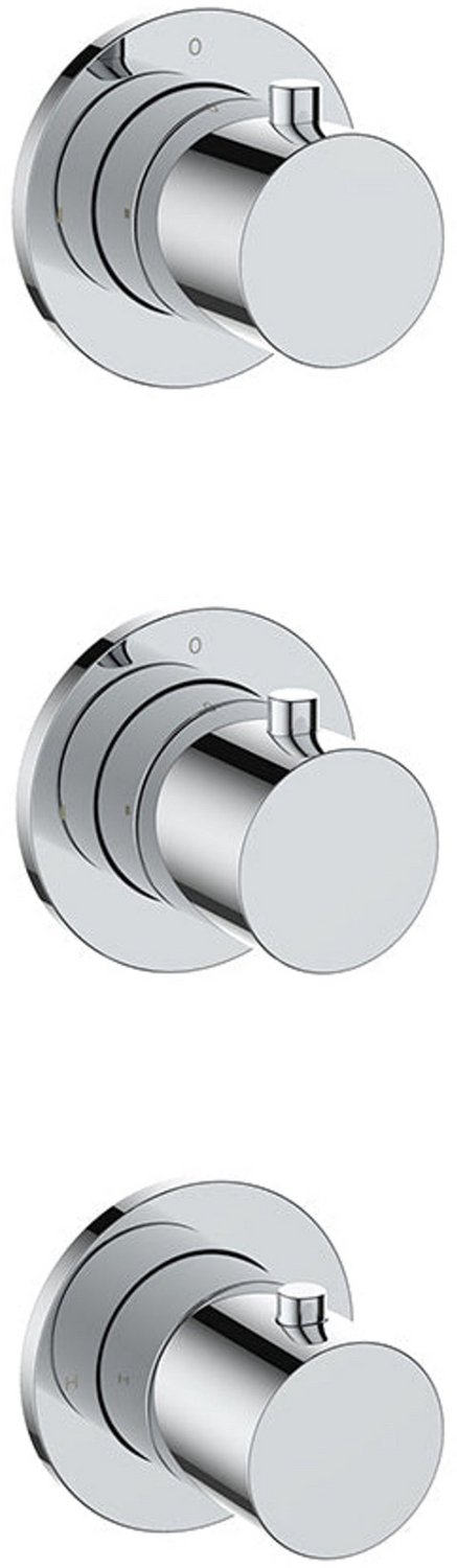 Wiesbaden Caral Afbouwdeel Thermostatische Douchekraan 2 Stopkranen - Chroom