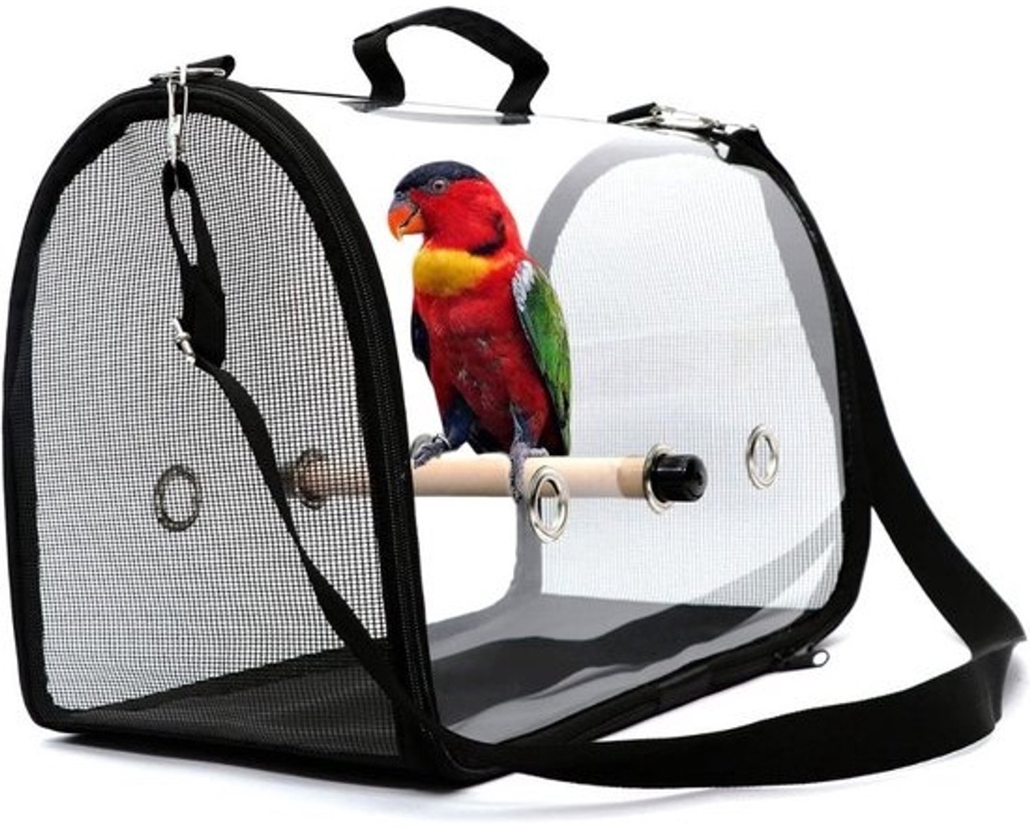 Vogelkooi voor vervoer - Kooi voor vogels op reis - Draagtas voor vogels - Reiskooi voor papegaaien - Vervoersbox voor vogels - Reismand voor vogels - Box voor vogeltransport