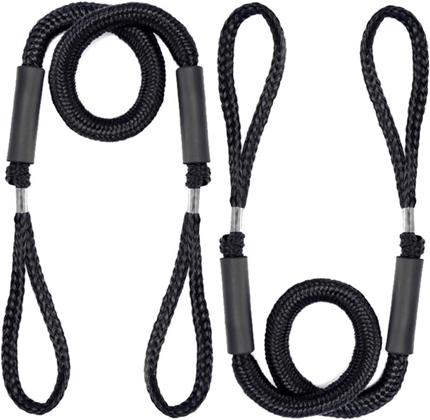 Bungee Dock Lines voor Bootverankering - Set van 2 Verstevigde Touwen voor Veiligheid en Stabiliteit