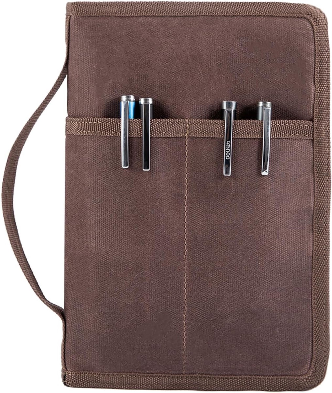 Classic Waxed Canvas Notebook Cover with Zipper Closure Diary Bag Field Note Diary Cover Waterproof Cover for 18 x - ShopVlot