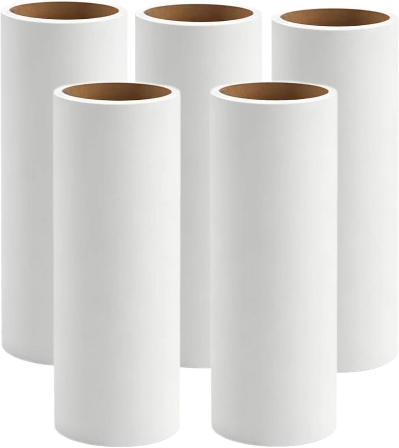 Navullingen voor kledingroller (6,3 inch / 16 cm), verpakking met 5 rollen, handgreep niet inbegrepen. Stevige lijm die niet smelt. 55 vel per rol; geschikt voor textiel en huisdierhaar.