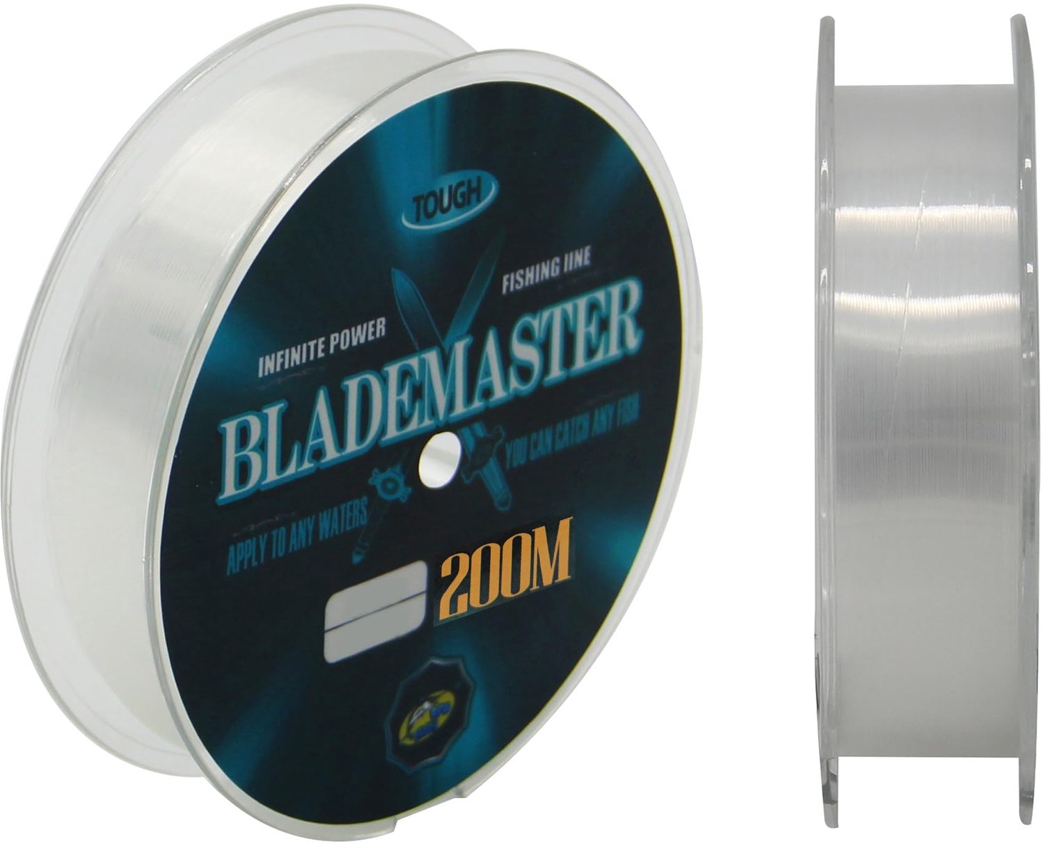 SnelShoppen - Visserslijn Nylon Multifilament 0.22 mm 7.2 kg 200 M Transparant Sterk Materiaal voor Diverse Vistechnieken