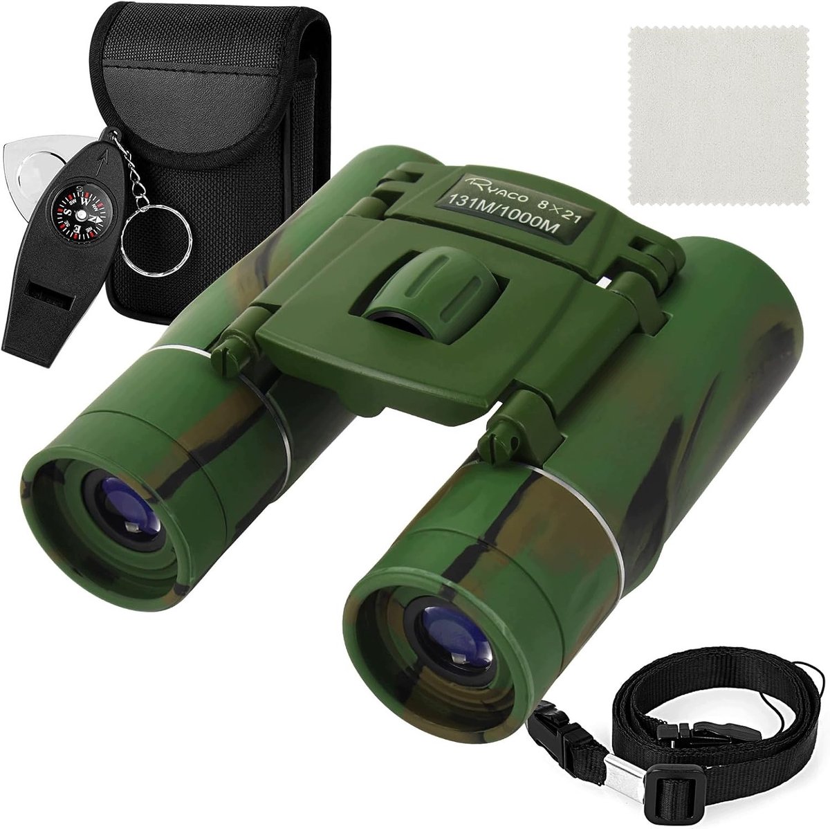 Kinder Verrekijker 8x21 HD - Duurzaam & Complete Outdoor Set