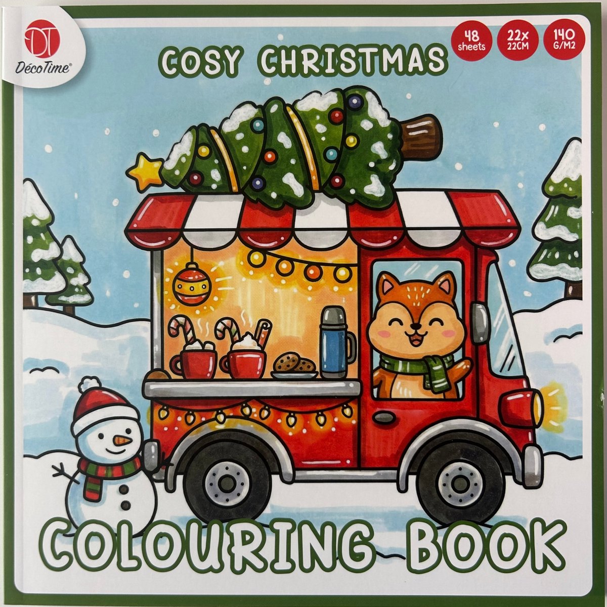 Decotime Cozy Christmas - Cozy Coloring Book - Kleurboek Voor Volwassenen - 48 pagina's - Cozy Kleurboek - Cozy Paris - Cozy Coloring - Cozy Europe - Cozy Christmas Coloring - Little Corner - Cozy Friends - Herfst - Cozy Japan - Cozy Coloring Boek