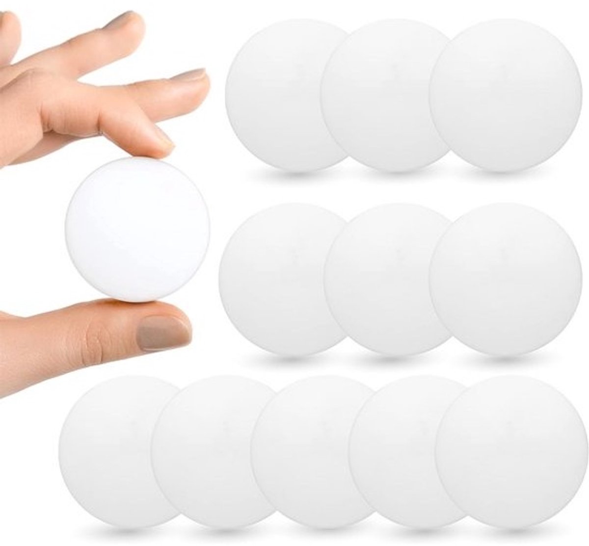 Deurstopper - Voor muurbescherming - Rubberen stoppen - Voor toiletdeksel en deur - 4 cm, 12 stuks