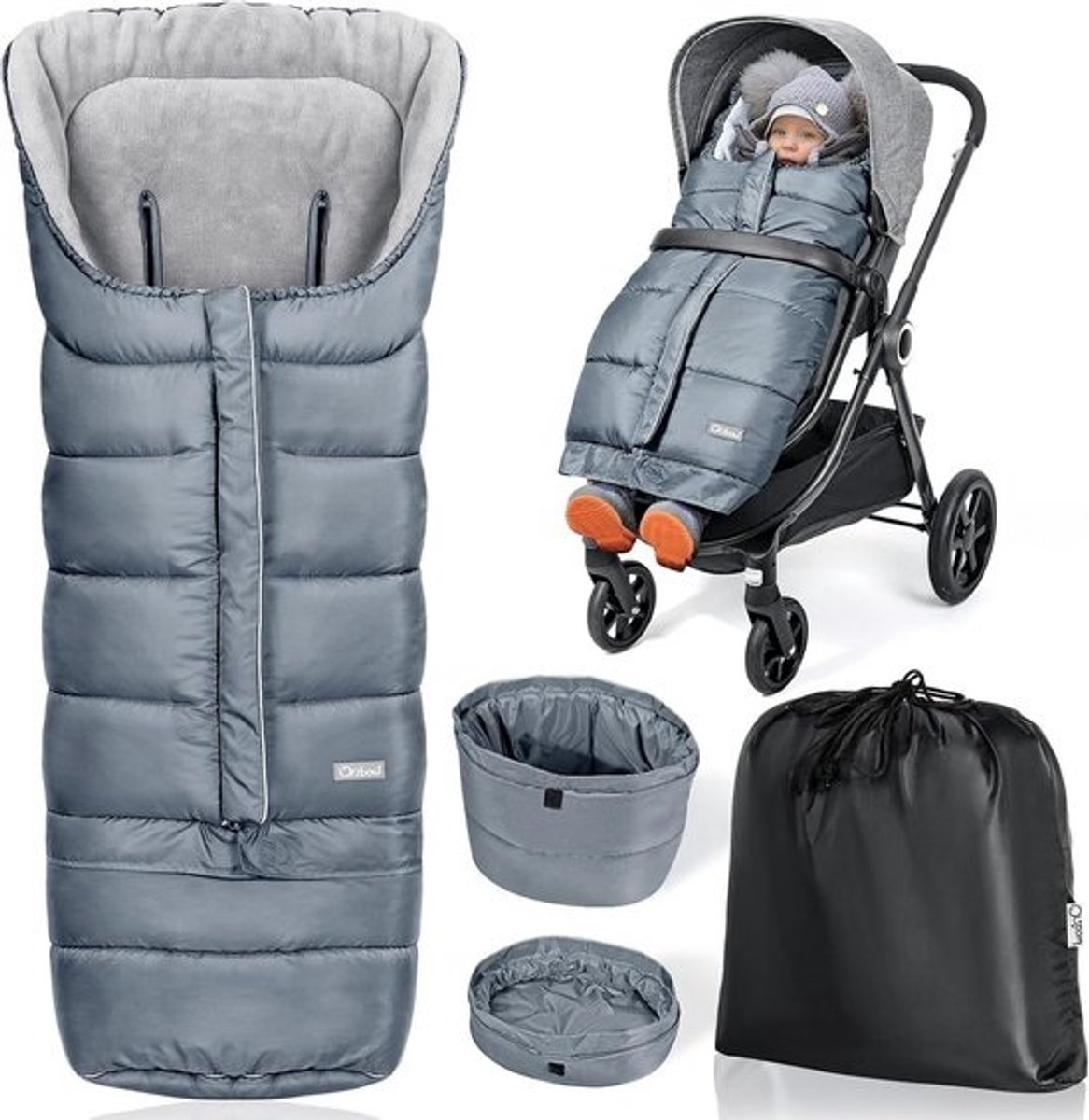 Universele voetenzak voor kinderwagen en buggy - warm en waterdicht