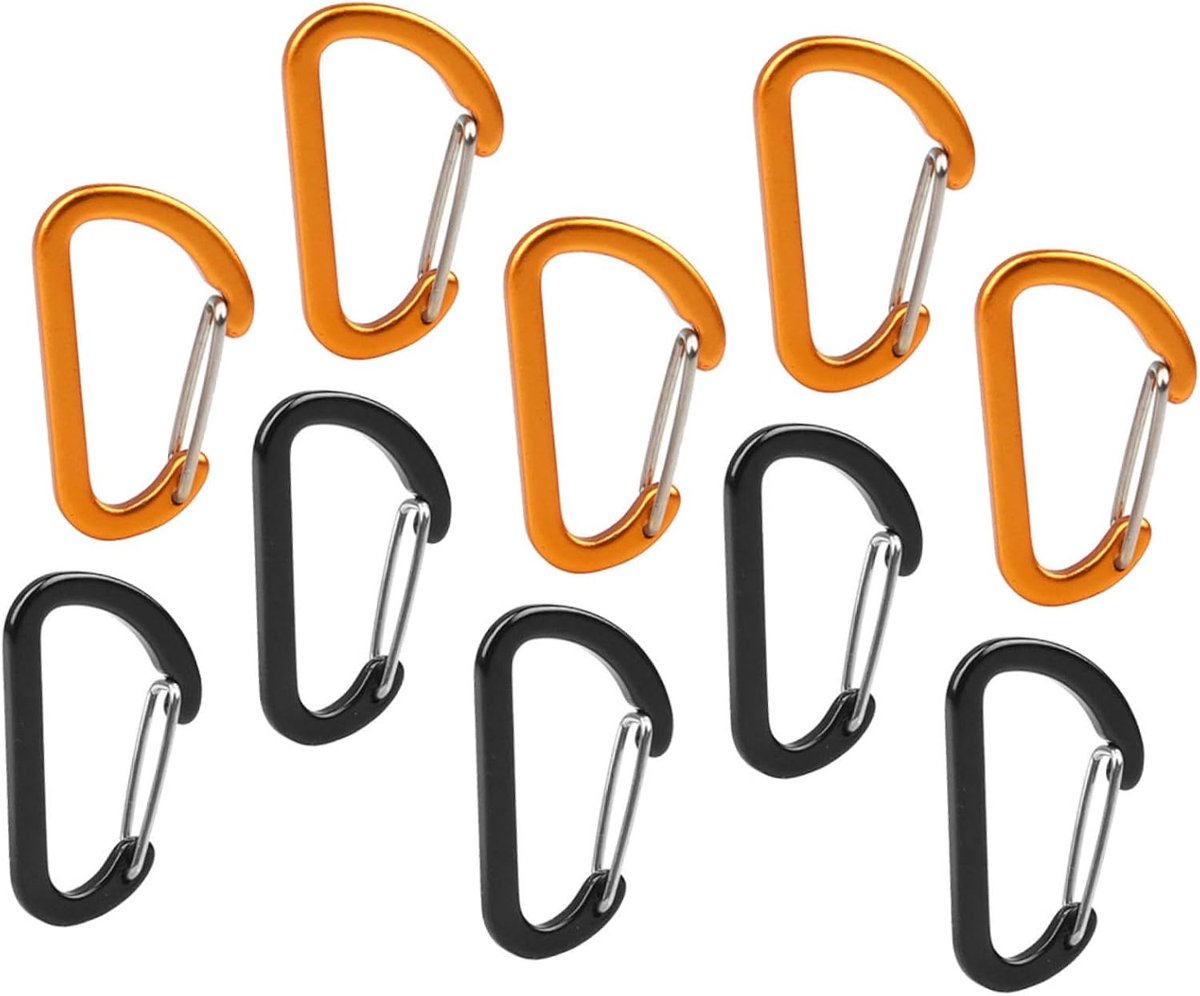 10stuks Quick Links D-vormige Sleutelhangers Voor Rugzakken Duurzame Roestvrijstalen Bevestigingshaakjes Voor Outdoor Activiteiten