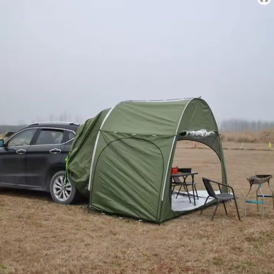 Boogvormige achterklep tent, SUV kampeertent met PU en zilvercoating, waterdicht 2000-3000mm — afbeelding 4