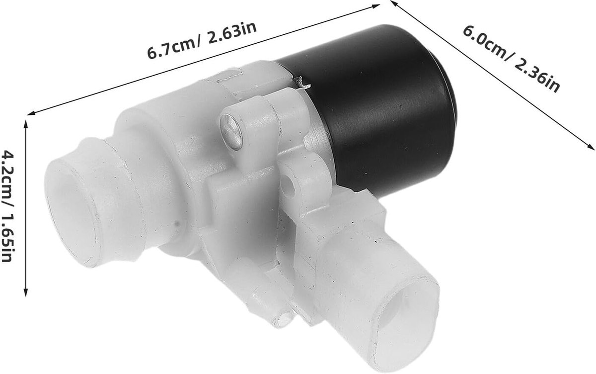 2 Stuks Windshield Washer Pump Motor met Waterdichte Sealing Stil Duurzaam Auto Voorruit Ruitenwisser Vloeistofpomp Microformaat voor Systeem