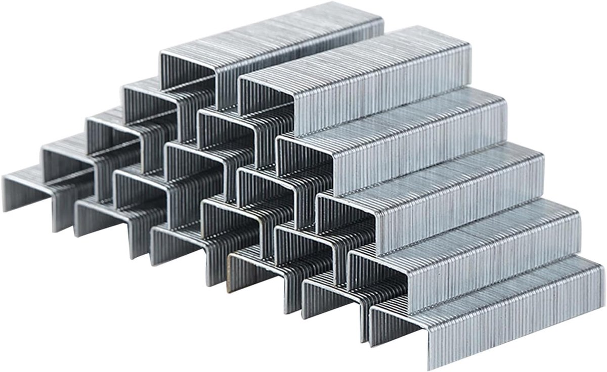 Nietje, Algemeen 1000 Stuks 24/6 Verdikte Galvaniseren Scherpe Stiksels Metaal Materiaal Nietmachine Accessoires voor Kantoor
