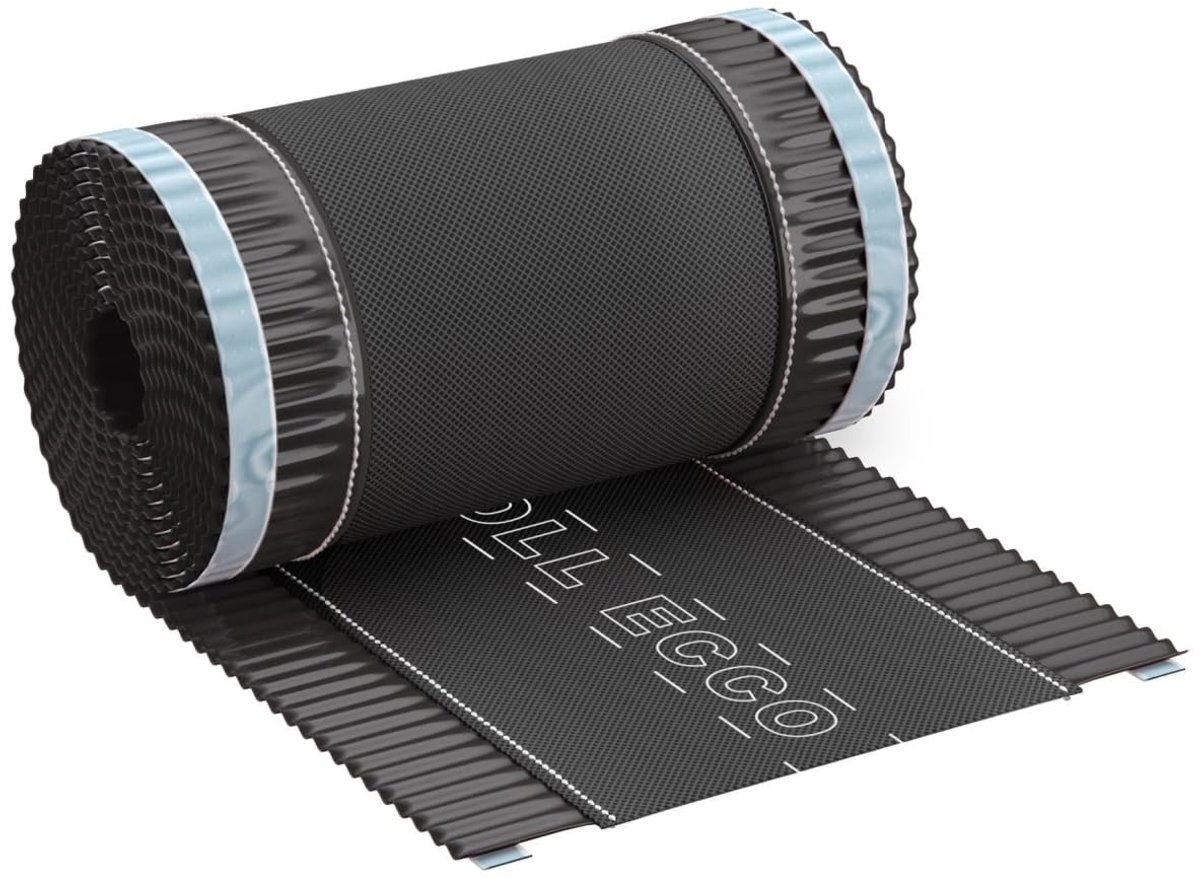 Aluminium Ridge Tape met Fleece 390mm x 5m