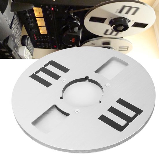 Lege 1/4 10.5 inch roller tape met 4 gaten, universele aluminiumlegering voor open spoelen, audio-opname tape voor opnameapparatuur en geluidsrecorders — afbeelding 3