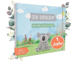 Babyalbum - Mijn eerste jaar - Herinneringsboek en invulboek - Voor jongens en meisjes