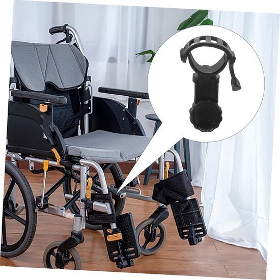 2 Stuks Rolstoelaccessoires Krukhouder Scootmobiel Wandelstokhouder Wandelstokhouder Voor Rollators Rolstoelen Wandelstokstandaard Wandelstokaccessoire Ondersteuning — afbeelding 2