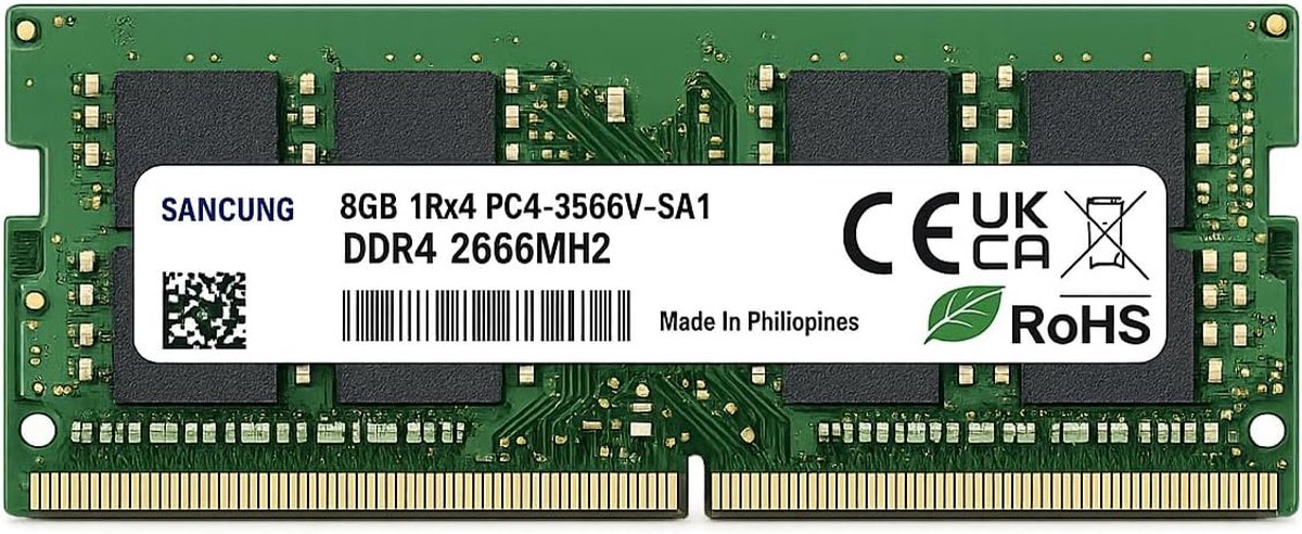 abato 16GB DDR4 3200MHz Laptop RAM SO-DIMM PC4-25600 2Rx8 1,2V 260-Pin Notebook werkgeheugen compatibel met - ShopVlot