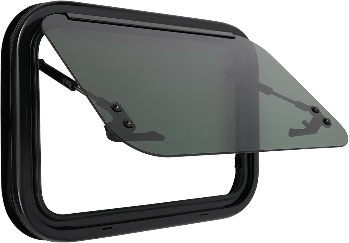 Uitzetraam, camper, 50 x 35 cm, camper, raam, zijraam, push-raam voor camper, caravans