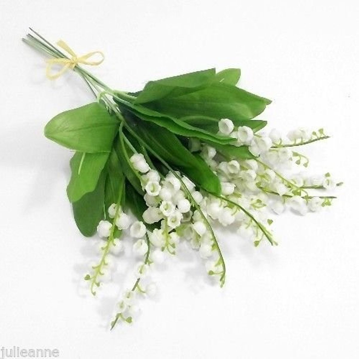 6 Kunstbloemen Lelietjes-van-dalen met Loof