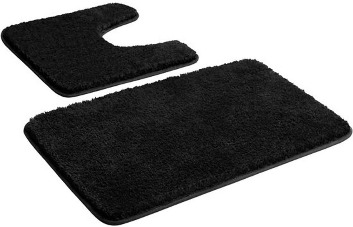 Antislip Wasbare Badkamermatsets - Zachte Microvezel Badmat en Toiletmat 50 x 80 + 50 x 50 cm