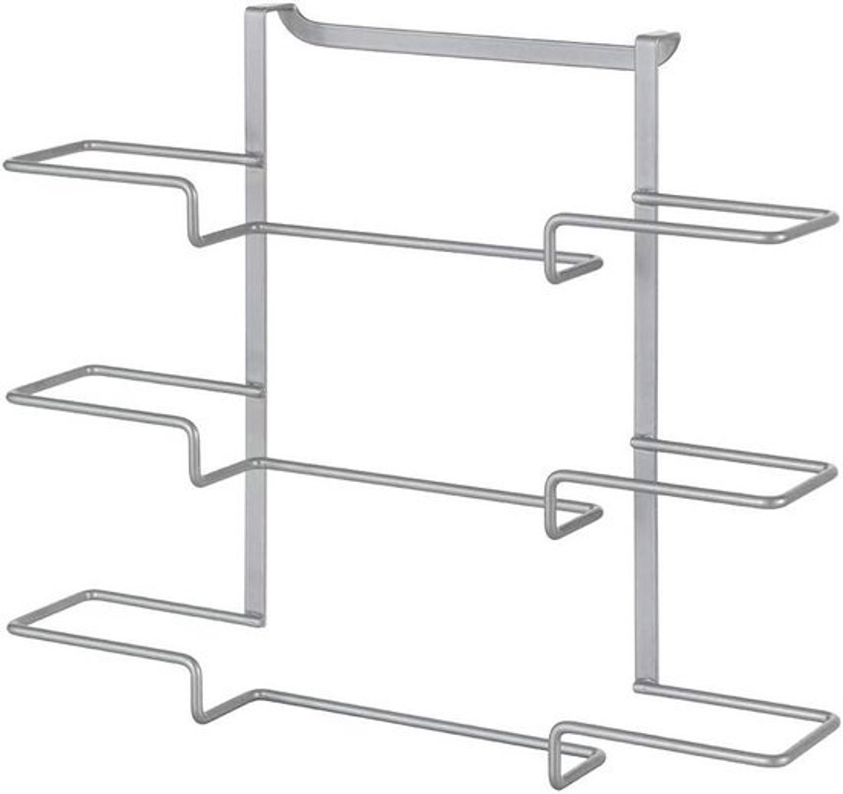 Foliehouder metaal zilver 36 x 9 x 30 cm rolhouder - Keukenaccessoires - Keukenrolhouder