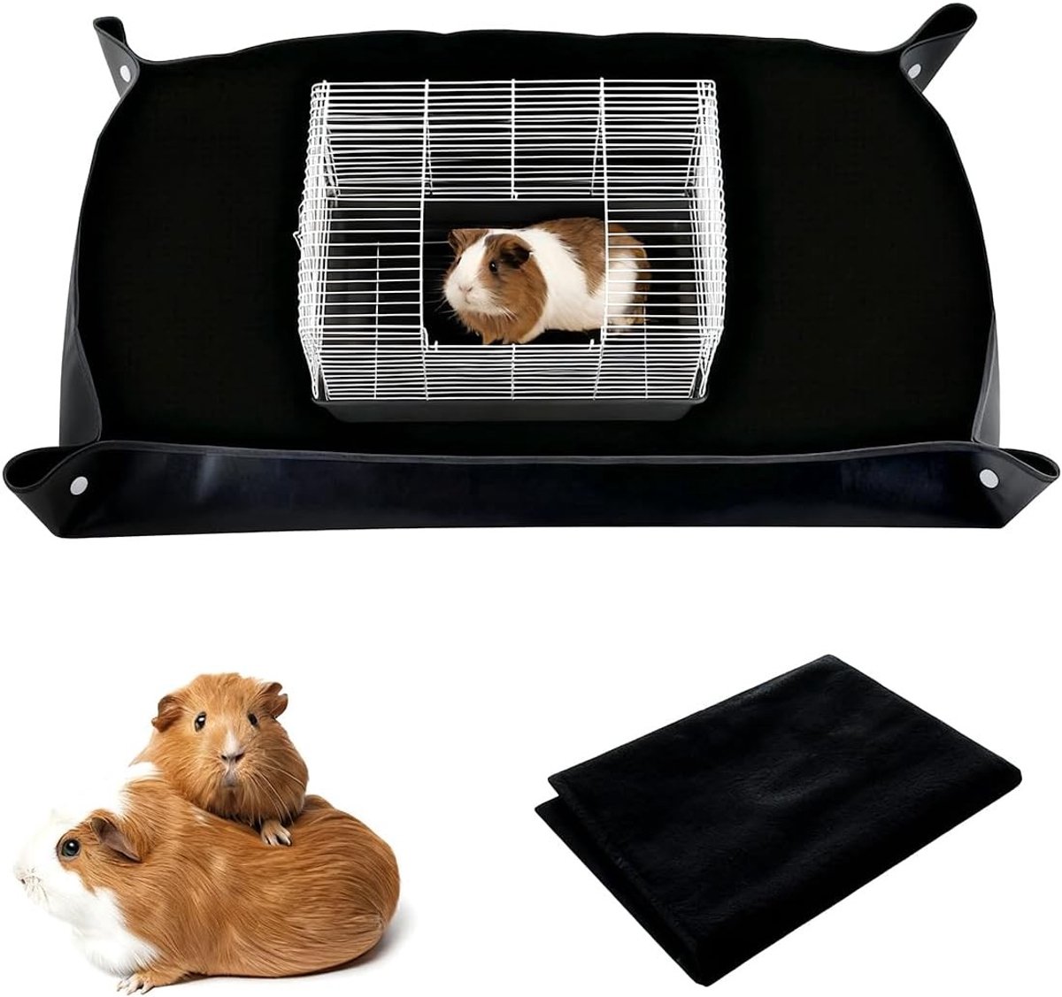 Waterdichte Speelmat voor Huisdieren 150x100cm - Extra Dikke PVC Ondergrond voor Konijnen, Puppies en Cavia's, Herbruikbaar, Makkelijk Schoon te Maken, Voor Binnen en Buiten Gebruik