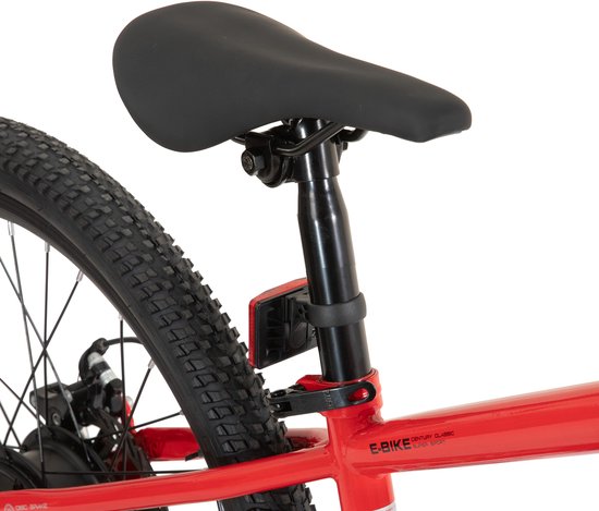 JOYSTAR 24 Inch Elektrische Kinder Mountainbike - 250W E-Bike voor Kinderen (7+ Jaar) - 25 km Actieradius - Met Verwijderbare Accu & Schijfremmen - Spaakwiel - Rood — afbeelding 3