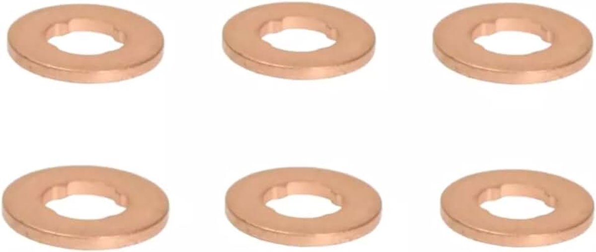 6 x afdichtring koperen schijf injector voor BMW Mercedes voor Citroën F00VC17503 13532247156 2856436