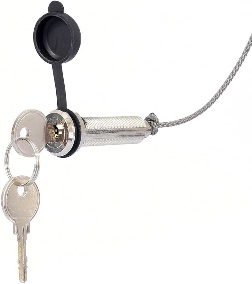 Ontgrendeling voor sectionaaldeuren 13 mm, voor mechanische ontgrendeling van garagedeur, zilver