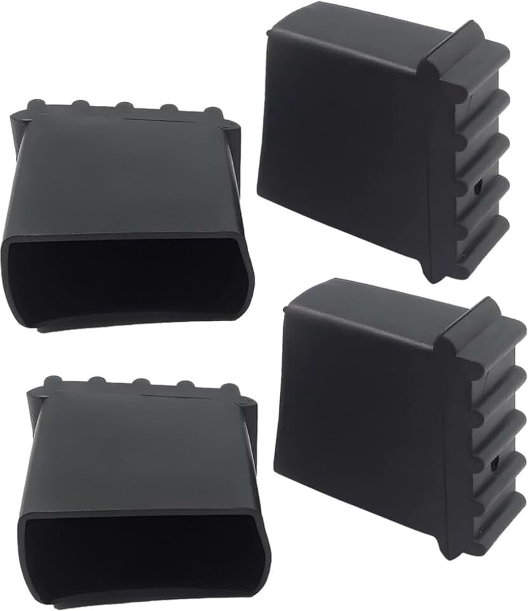 50 x 25 mm rubberen voetjes voor ladders, aluminiumlegering, antislip accessoires voor vouwladders (4 stuks) voor huishouden en techniek