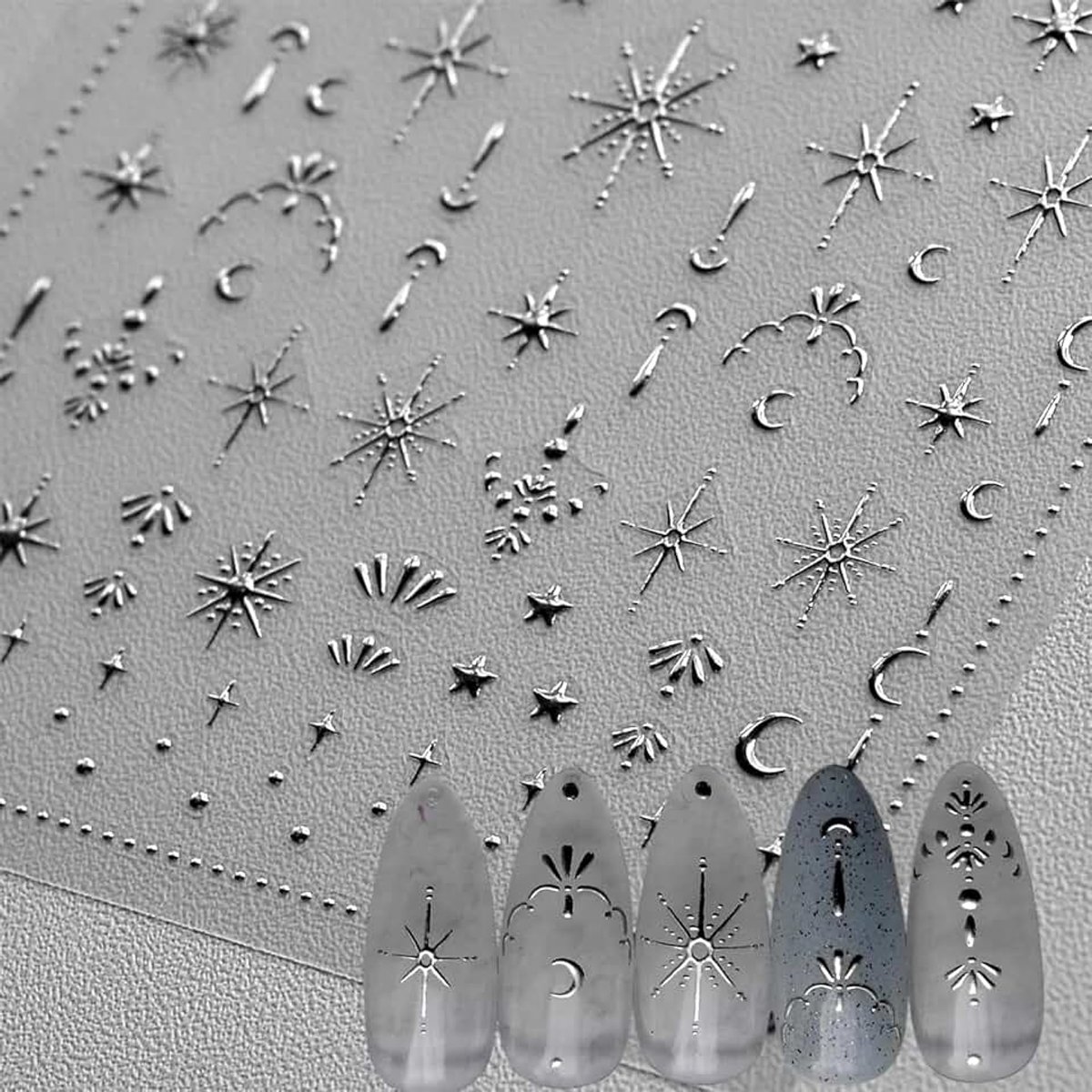 Nagelstickers Luxe Nagelkunstdesign Zelfklevende Nagelkunstaccessoires voor Vrouwen Meisjes DIY Manicure Decoratie