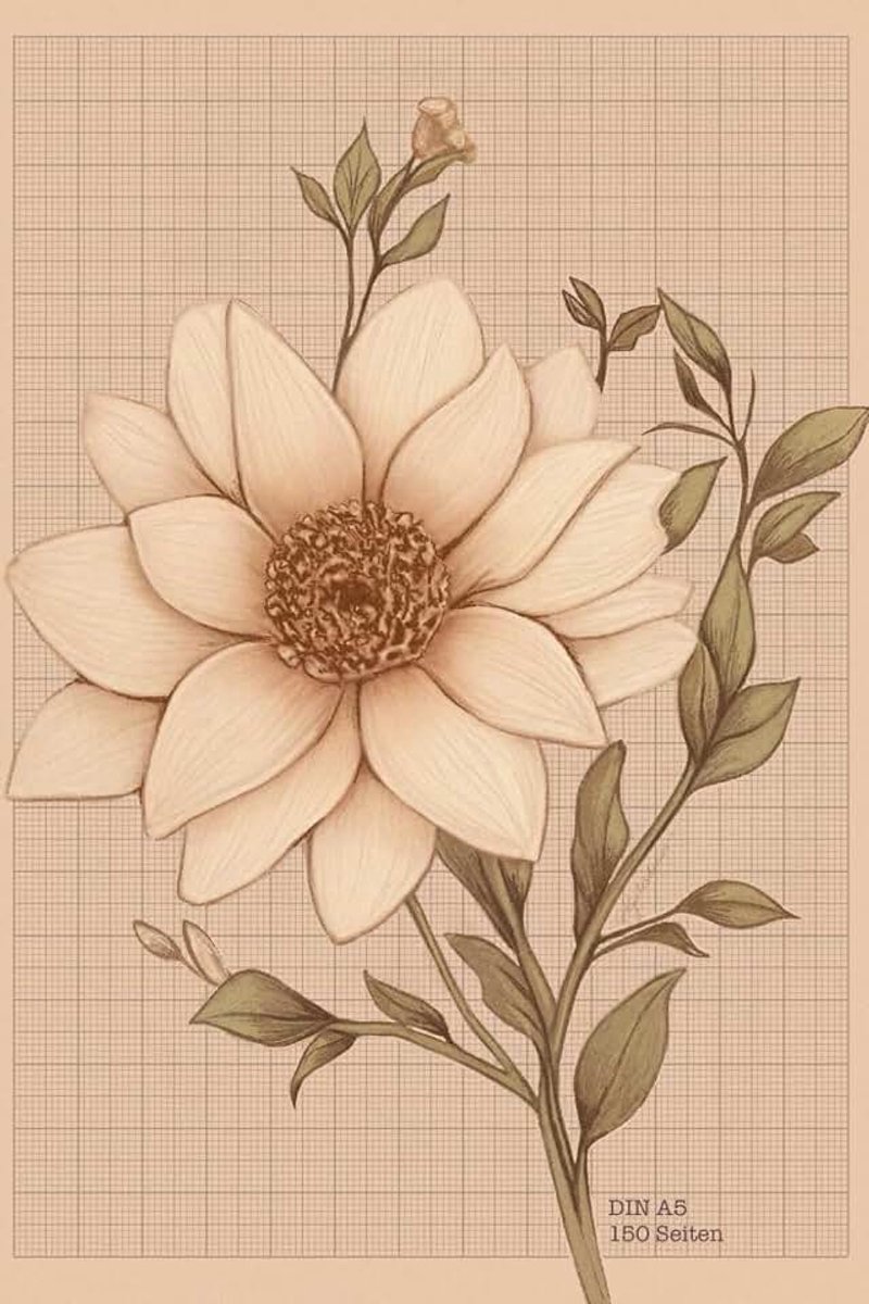 Millimeterpapier: Notizbuch DIN A5