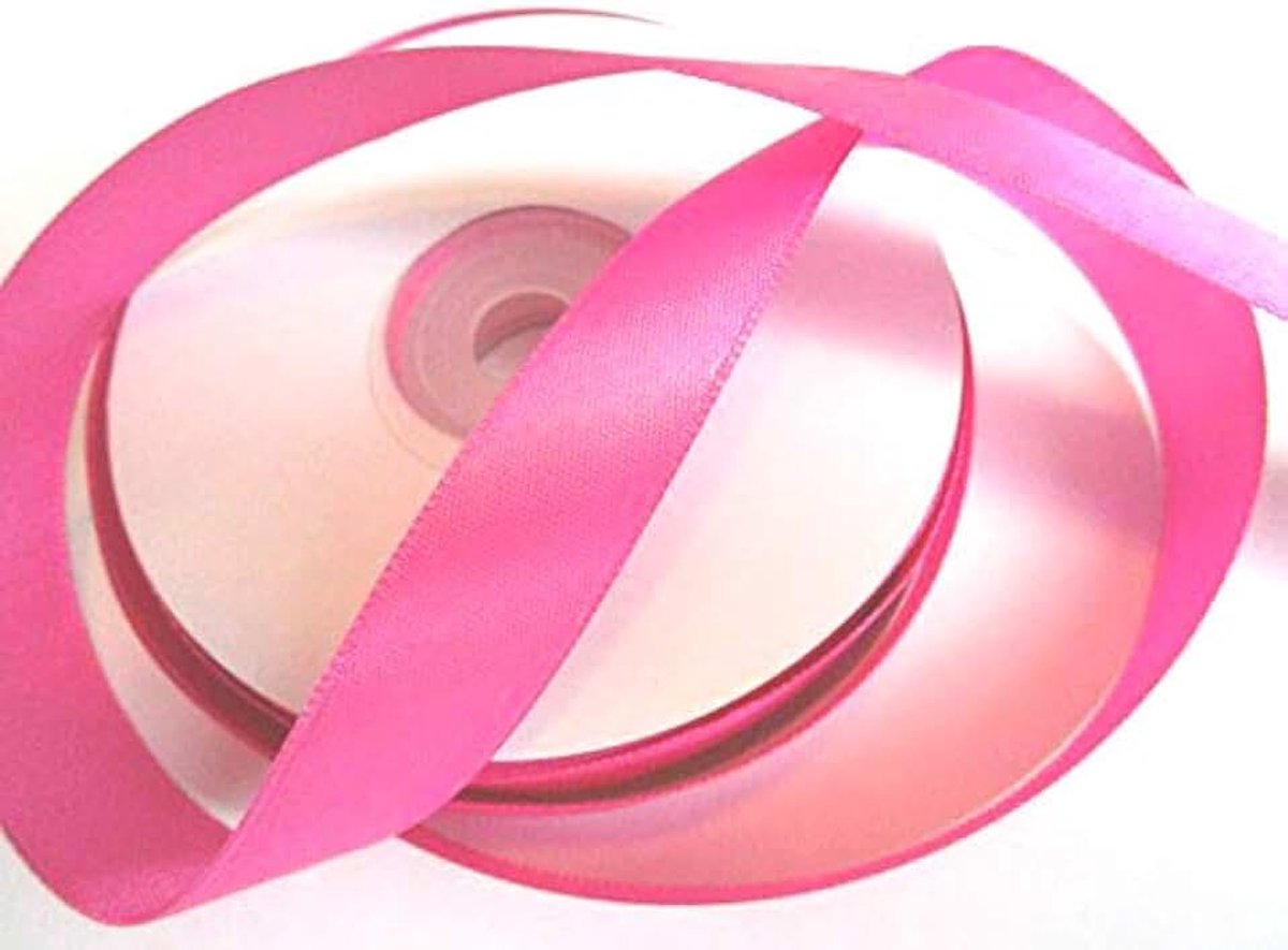 Satijnlint 10 mm cadeaulint decoratielint lint lint decoratie bruiloft (roze, 25 m)