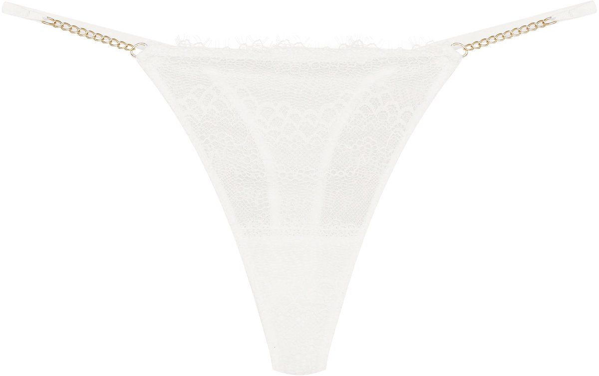 Esotiq Bonjour - String - Wit - Maat L