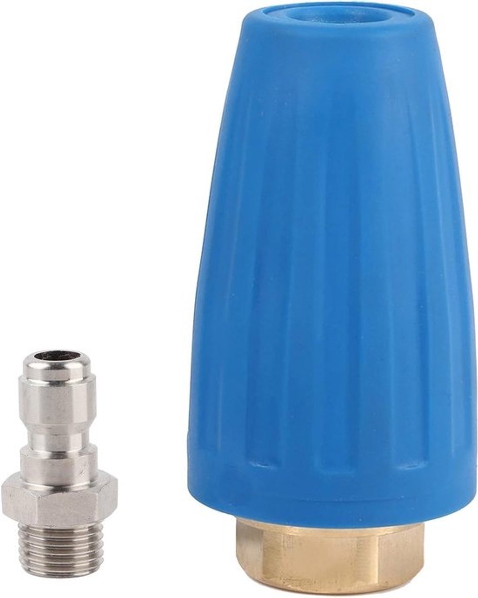 Rotating Turbo Nozzle voor hogedrukreiniger - 207 Bar - 1/4 Inch aansluiting - Verstelbaar en efficiënt voor schoonmaken en ontstoppen