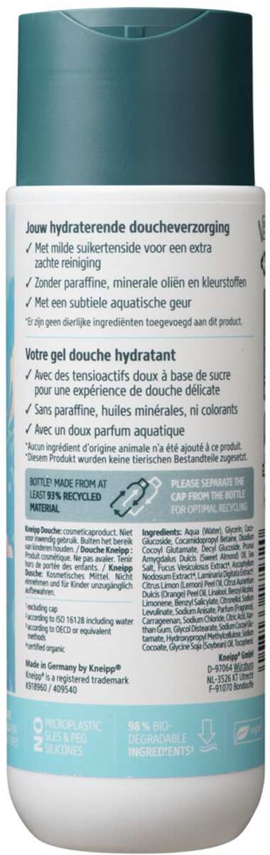 Kneipp - Douche Clean Beauty Algen Zeezout - 12 x 200 ml - Voordeelverpakking
