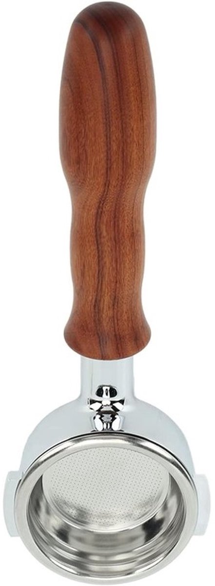 Espresso machine filterhouder zonder bodem, 58 mm, geschikt voor diverse modellen, kleur secoya, barista accessoire
