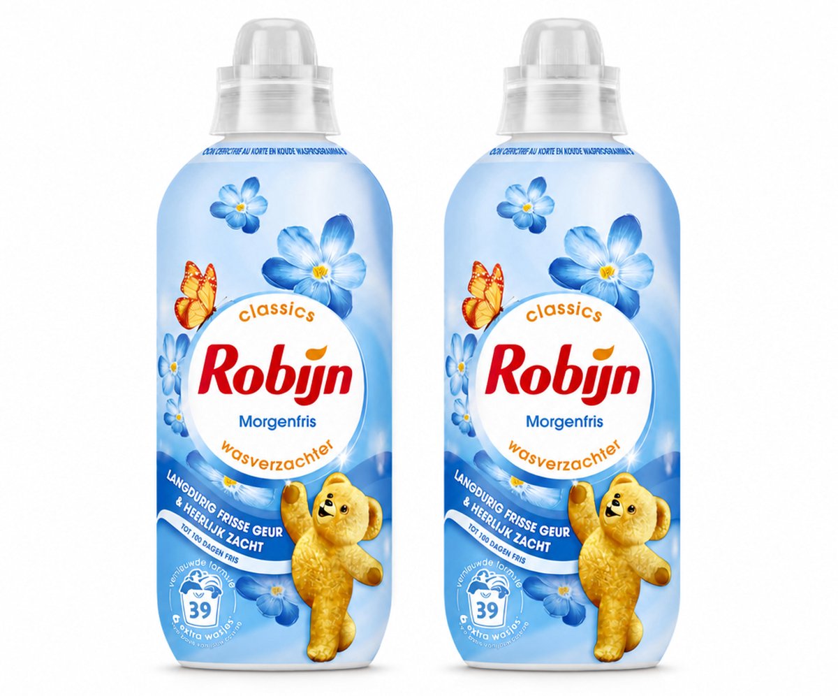 2 x Robijn – Wasverzachter – Morgenfris – 780 ml - Voordeelverpakking - 2 stuks