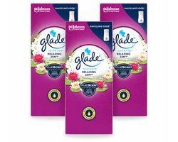 3 x Glade – Touch & Fresh Navulling – Relaxing Zen – 10 ml - Voordeelverpakking - 3 stuks