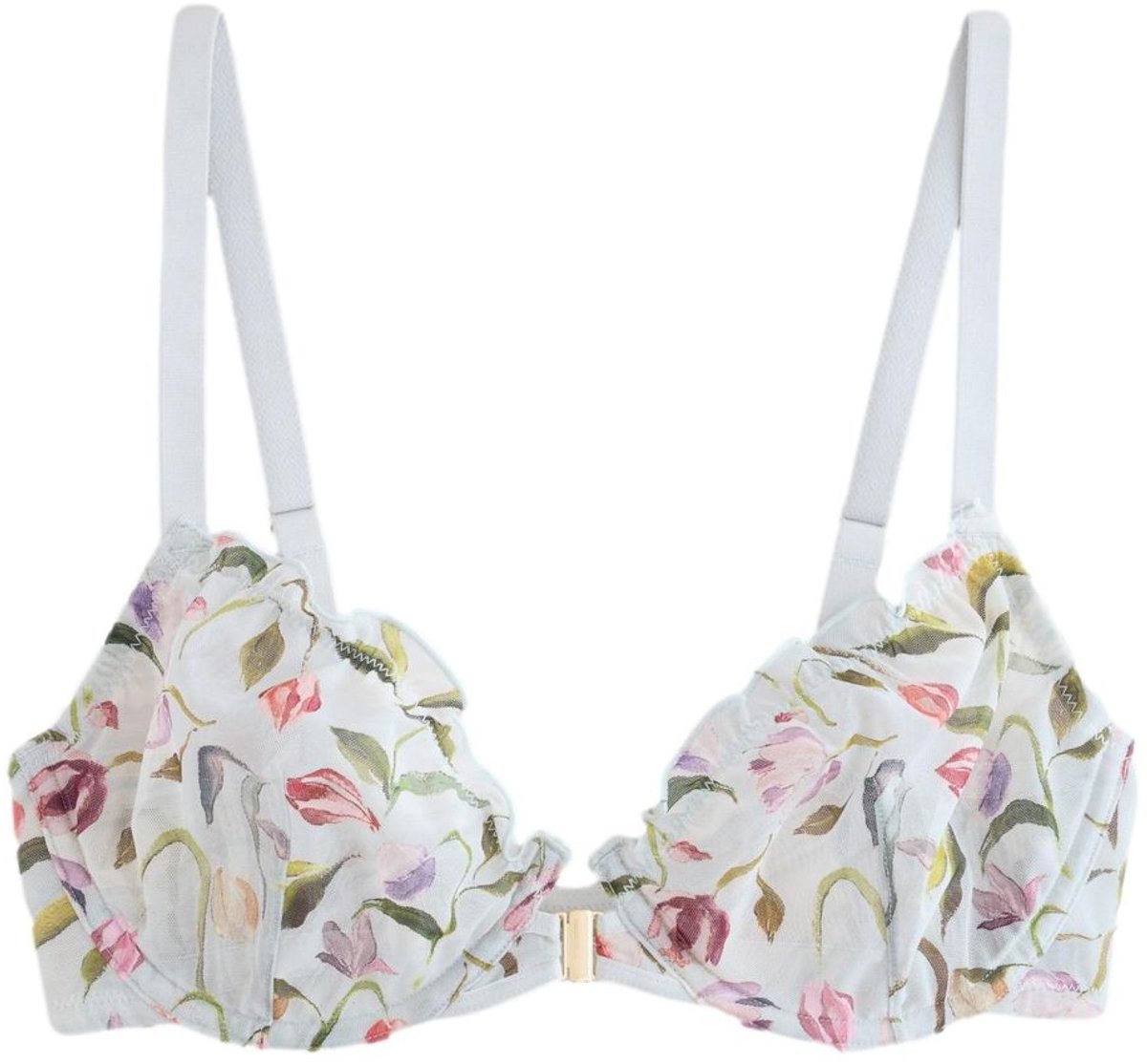 Next - Dames - Beha met voorsluiting en mesh - Blauw